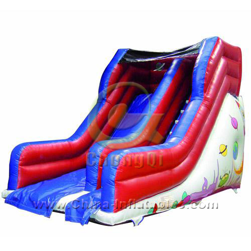 inflatable dry slide